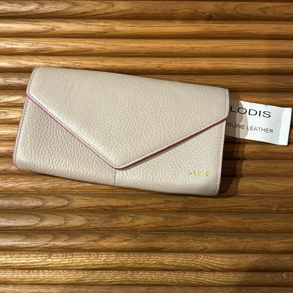 LODIS CASH COUPON RECEIPT ORGANIZER LEATHER - Picture 1 of 4